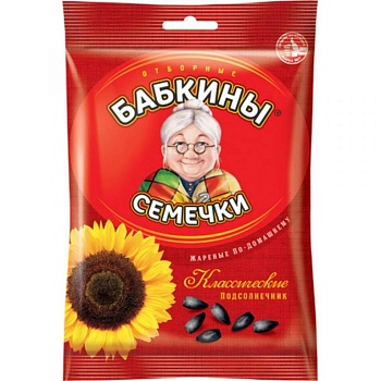 KDV Семечки БАБКИНЫ СЕМЕЧКИ 100г  1*30