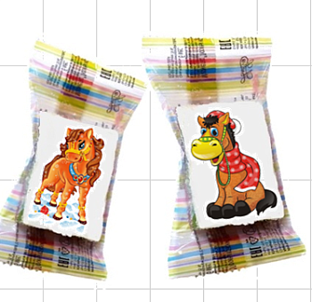 ЛЮСИ Мармелад НГ ЛЮСИНЫ КРАСКИ СИМВОЛ ГОДА флоупак   1*3