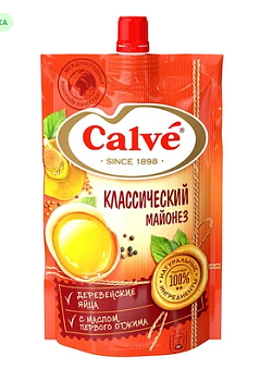 CALVE Майонез Классический 50% 200мл д/пак 1*40