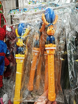 Игрушка ПАЛОЧКА крутящаяся и светящаяся Собачка   1*1