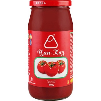 ЦИН-КАЗ Томатная паста  525гр стекл/банка 1*15