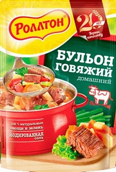 РОЛЛТОН Бульон говядина  90гр  1*24