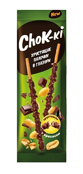 ПУХЛЫЙ КРОЛИК Соломка ChoK-ki Арахис глазурь 40гр  1*30