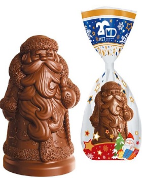 МОНЕТНЫЙ ДВОР Шок.фигурка НОВОГОДНЯЯ 100гр. пакет 1*10