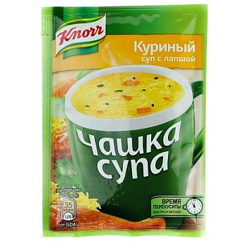 KNORR Суп Б/П Чашка Супа Куриный с лапшой   1*30