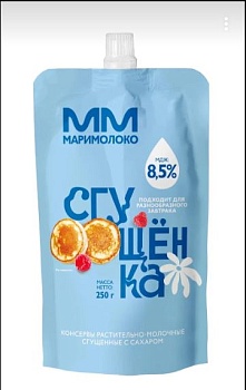 МАРИМОЛОКО Сгущенка 8,5% 250гр д/пак 1*24