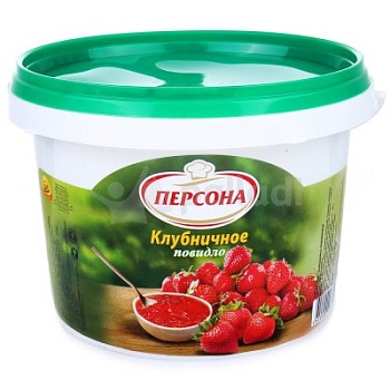 ПЕРСОНА Повидло КЛУБНИЧНОЕ  870гр ведро 1*12