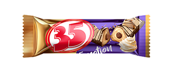 ЭССЕН Конфеты 35 Сливки вафельные  1*1,5