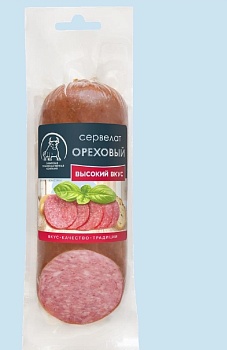 СПК Колбаса в/к Сервелат Ореховый «Высокий вкус» термофор.пак. 0,250кг  1*1 СПК Колбаса в/к Сервелат Ореховый «Высокий вкус» термофор.пак. 0,250кг  1*1