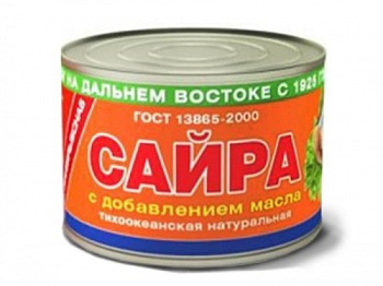 ПРИМРЫБСНАБ Сайра НДМ  250гр ж/б ГОСТ1*24