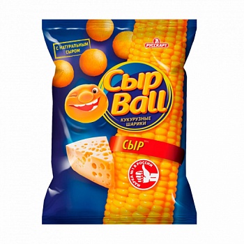РУССКАРТ Кукурузные шарики СырBALL Сыр 140гр  1*12