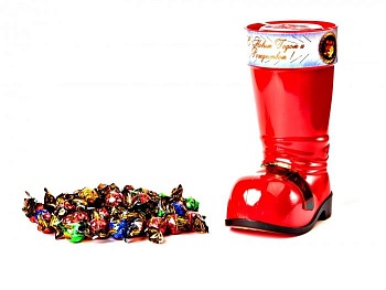 -30% АКЦИЯ АТАГ Набор конфет 150гр С НОВЫМ ГОДОМ И РОЖДЕСТВОМ (САПОГ) 1*6