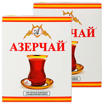 АЗЕРЧАЙ Чай черный лист. байховый с Бергамотом 100гр  1*12