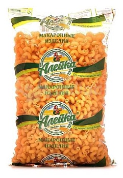 АЛЕЙКА Макаронные изделия РОЖКИ  фас.5кг  1*5