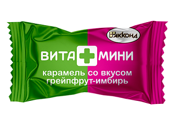 АККОНД Карамель ВИТА+МИНИ грейпфрут-имбирь фас.1кг пакет 1*4