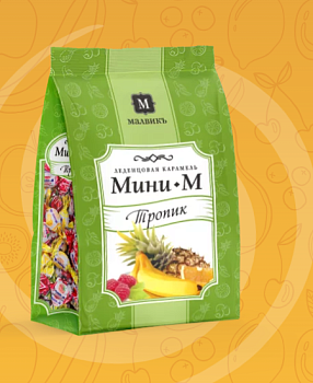 МАЛВИК Карамель МИНИ-М тропик фас.1кг пакет 1*6