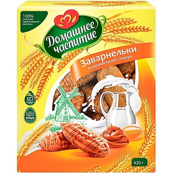 KDV Заварное Заварнельки в карамельной глаз. фас.420г  1*6