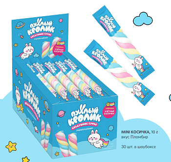 ПУХЛЫЙ КРОЛИК Marshmallows 25гр МЕГА КОСИЧКА   1*40