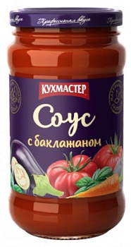 КУХМАСТЕР Соус для макарон с баклажаном 400гр стекл/банка ТУ 1*12
