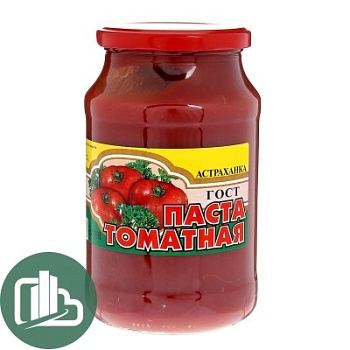 АСТРАХАНКА Томатная паста 25% 1000гр стекл/банка ГОСТ1*6