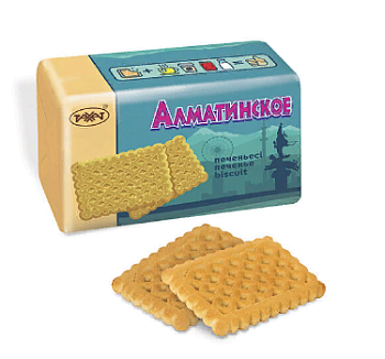 РАХАТ Печенье сахарное АЛМАТИНСКОЕ   1*5