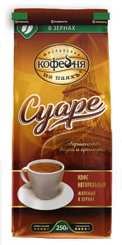 -47% АКЦИЯ МКП Кофе жареный зерно СУАРЕ 250гр  1*6