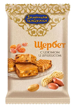 KDV Щербет С АРАХИСОМ и ИЗЮМОМ 140г  1*28