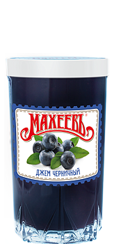 -10% АКЦИЯ МАХЕЕВЪ Джем ЧЕРНИЧНЫЙ  400гр стакан 1*10