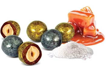 KDV Драже ФУНДУК в мшг с карамелью и солью золото фас.500гр  1*10