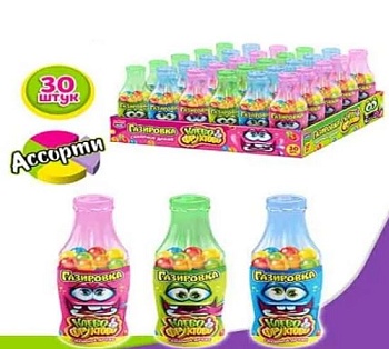 КАНДИ-КЛАБ ГАЗИРОВКА КЛЕВО-ФРУКТОВО САх.драже с хруст.начинкой 10гр  12*30 КАНДИ-КЛАБ ГАЗИРОВКА КЛЕВО-ФРУКТОВО САх.драже с хруст.начинкой 10гр  12*30