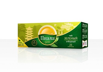 ПИАЛА ГОЛД Чай зеленый пак. 25пак   1*90