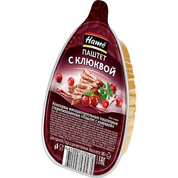 ХАМЕ Паштет 105гр с Клюквой 1*16