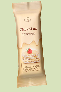 ПРОДПОСТАВКА Хлебцы ЧОКО ЛАКС рис. в бел. глаз.и 20БХ 68гр  1*26