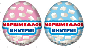 ШОКОЛАДНЫЙ МИР Шок.яйцо 15гр С МАРШМЕЛЛОУ   6*28