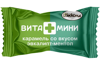 АККОНД Карамель ВИТА+МИНИ мята-ментол фас.1кг пакет 1*4