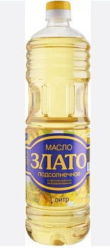 Масло подсолн. ЗЛАТО 1л раф.дез 1с ГОСТ 1*15