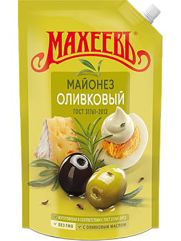 -20% АКЦИЯ МАХЕЕВЪ Майонез ОЛИВКОВЫЙ 770гр./800мл/  д/пак 1*10