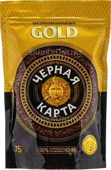 ШТРАУС Кофе сублим. ЧЕРНАЯ КАРТА  75гр м/уп 1*12