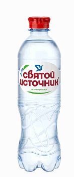 СВЯТОЙ ИСТОЧНИК Вода 0,5л ПЭТ Газированная 1*12