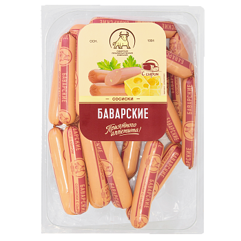 СПК Сосиски Баварские (в ср.защ.атм) 1 кг вес  1*1 СПК Сосиски Баварские (в ср.защ.атм) 1 кг вес  1*1