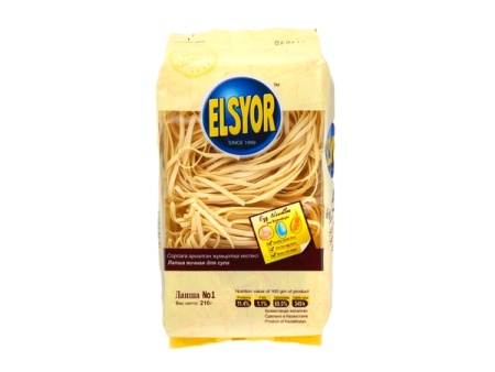 ELSYOR Лапша № 1 яичная для супа тонкая 210гр  1 24 13.01.2023 10 41 47