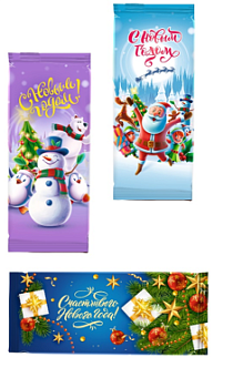 ЛЮСИ Шоколад НГ НОВОГОДНИЙ МИР С НОВЫМ ГОДОМ! 100гр  1*25