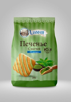 РОДИНА Печенье LIAMAIR С Матчей без сахара фас.200гр  1*10
