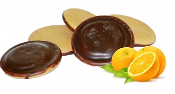 КИКО Печенье сдобное КИКО глазир. /Апельсин/ в шоколаде 600гр. ТВ 1*14