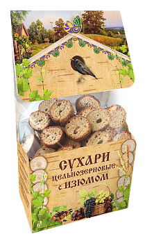 -10% АКЦИЯ ДИВИНКА Сухари ц/з с изюмом 170гр  1*12