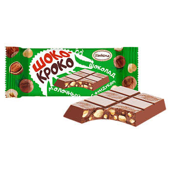 АККОНД Шоколад молочный ШОКО-КРОКО с фундуком  1*1,3 АККОНД Шоколад молочный ШОКО-КРОКО с фундуком  1*1,3