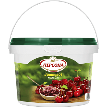 ПЕРСОНА Повидло ВИШНЕВОЕ  870гр ведро 1*4