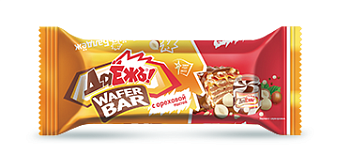 -20% АКЦИЯ ЭССЕН Конфеты ДАЁЖЪ WAFER BAR с ореховой пастой вафельные фас.50гр 1*20
