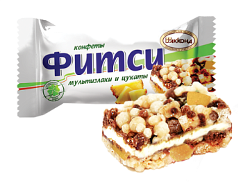 АККОНД Конфеты ФИТСИ мультизлак. и цукаты фас.1кг пакет 1*3
