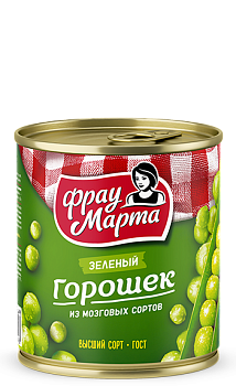 ФРАУ МАРТА Горошек зеленый  310гр ж/б ГОСТ1*15